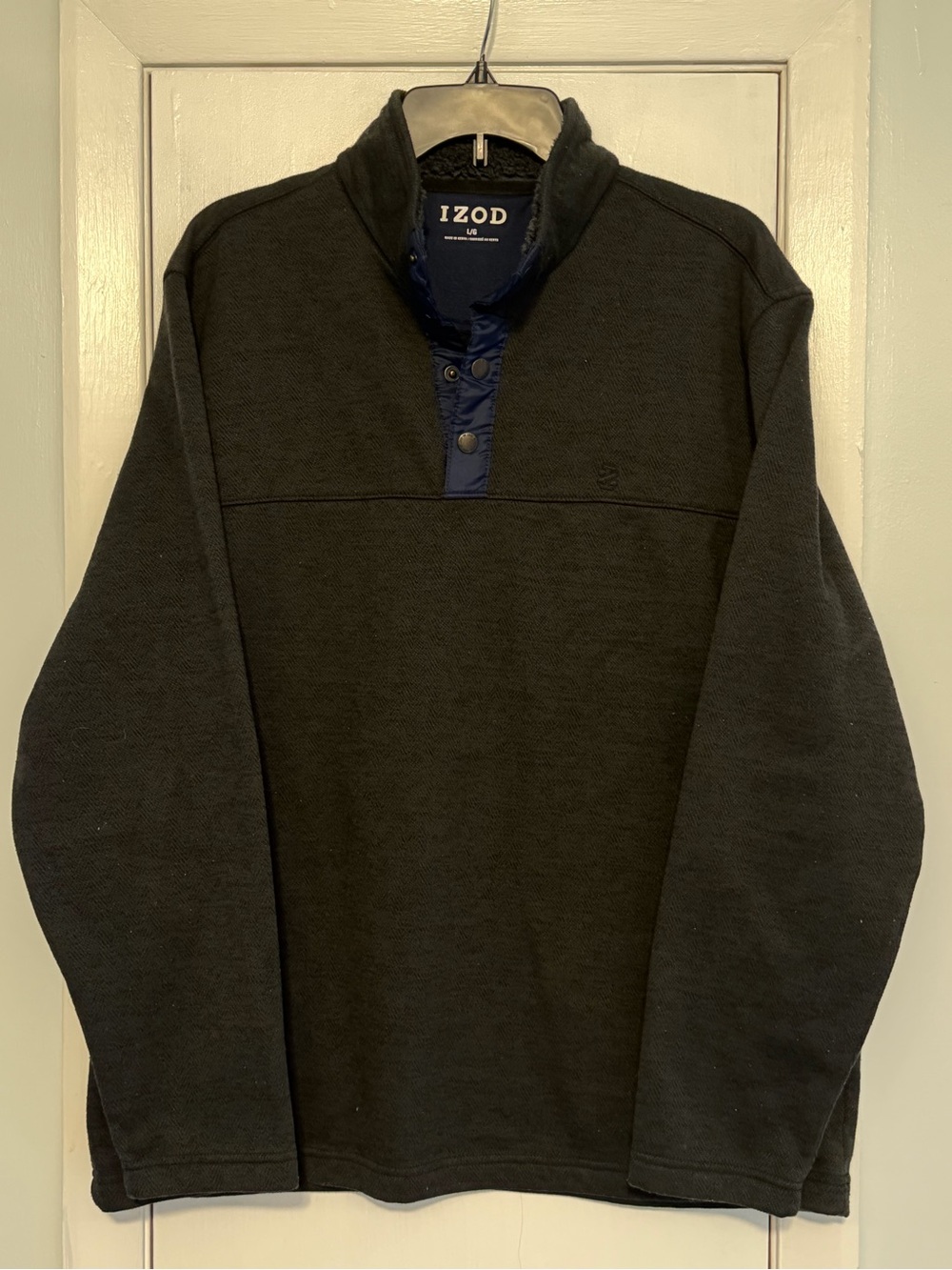 Izod Gray Quarter-Snap Pullover